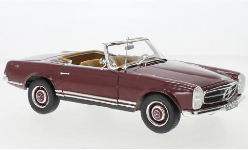 Coche miniatura Mercedes 230 1/18 Norev SL rouge foncé 1963 Mercedes 230 1/18 Norev SL rouge foncé 1963 coche miniatura