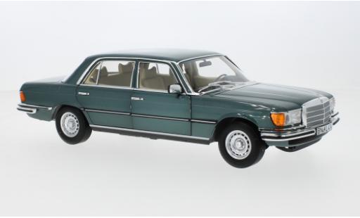 Coche miniatura Mercedes 450 1/18 Norev SEL 6.9 (W116) metallise turquesa 1979 Mercedes 450 1/18 Norev SEL 6.9 (W116) metallise turquesa 1979 coche miniatura