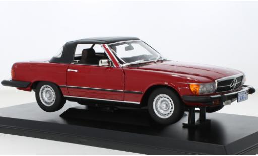 Mercedes 450 1/18 Norev SL (R107) rouge 1979 coche miniatura
