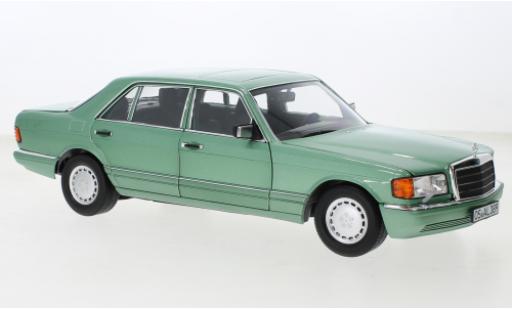 Coche miniatura Mercedes 560 1/18 Norev SEL (V126) metallise la chaux 1991 Mercedes 560 1/18 Norev SEL (V126) metallise la chaux 1991 coche miniatura