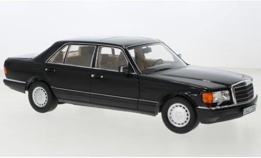 Coche miniatura Mercedes 560 1/18 Norev SEL (V126) metallise negro 1989 Mercedes 560 1/18 Norev SEL (V126) metallise negro 1989 coche miniatura