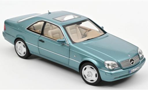 Mercedes CLA 1/18 Norev CL 600 (C140) metalico azul clair 1997 coche miniatura
