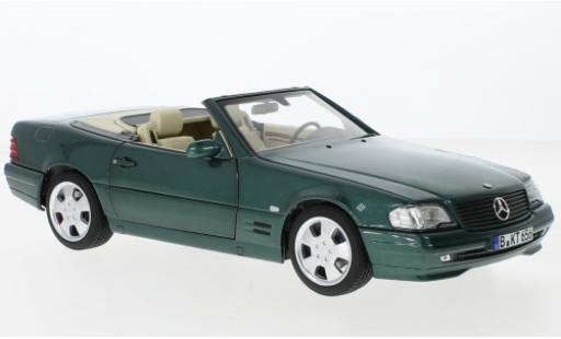 Coche miniatura Mercedes Classe SL 1/18 Norev SL 500 (R129) metallise verde 1999 Mercedes Classe SL 1/18 Norev SL 500 (R129) metallise verde 1999 coche miniatura