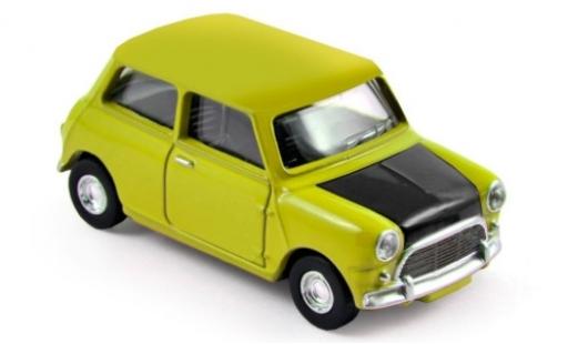 Mini Cooper 1/64 Norev S la chaux/matte-negro 1963 coche miniatura