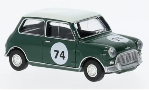 Coche miniatura Mini Cooper 1/64 Norev S vert/blanche 1964 Mini Cooper 1/64 Norev S vert/blanche 1964 coche miniatura