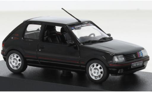 Peugeot 205 1/43 Norev GTI 1.9 negro/Décorer 1992 coche miniatura