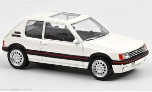 Peugeot 205 1/43 Norev GTi blanche 1986 coche miniatura