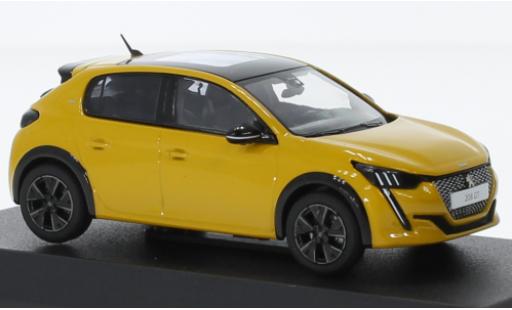 Coche miniatura Peugeot 208 1/43 Norev GT Line metallise amarillo 2022 Peugeot 208 1/43 Norev GT Line metallise amarillo 2022 coche miniatura