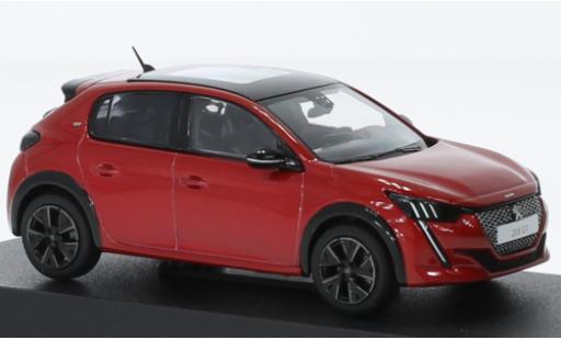 Peugeot 208 1/43 Norev GT Line metallise rouge 2022 coche miniatura