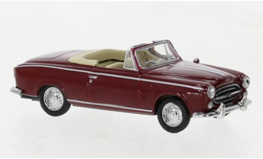 Coche miniatura Peugeot 403 1/87 Norev cabriolet rouge foncé 1957 Peugeot 403 1/87 Norev cabriolet rouge foncé 1957 coche miniatura