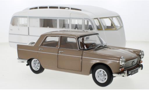 Peugeot 404 1/18 Norev metallise marron 1965 coche miniatura