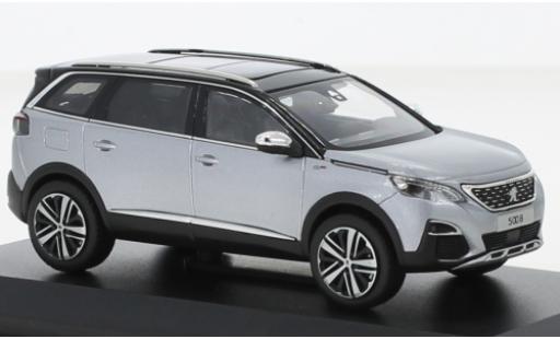 Coche miniatura Peugeot 5008 1/43 Norev GT metallise gris/negro 2016 Peugeot 5008 1/43 Norev GT metallise gris/negro 2016 coche miniatura