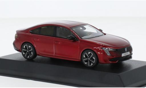 Coche miniatura Peugeot 508 1/43 Norev GT hybride metallise rouge 2023 Peugeot 508 1/43 Norev GT hybride metallise rouge 2023 coche miniatura