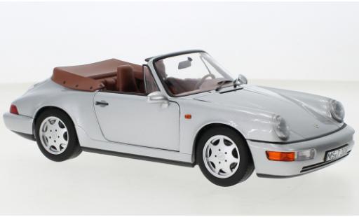 Coche miniatura Porsche 964 1/18 Norev 911  Carrera 2 Cabriolet gris 1990 Porsche 964 1/18 Norev 911  Carrera 2 Cabriolet gris 1990 coche miniatura