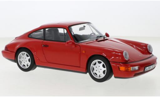 Porsche 964 1/18 Norev 911  Carrera 2 rojo 1990 coche miniatura