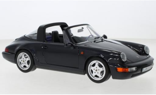 Coche miniatura Porsche 964 1/18 Norev 911  Carrera 4 Targa metallise azul 1991 Porsche 964 1/18 Norev 911  Carrera 4 Targa metallise azul 1991 coche miniatura