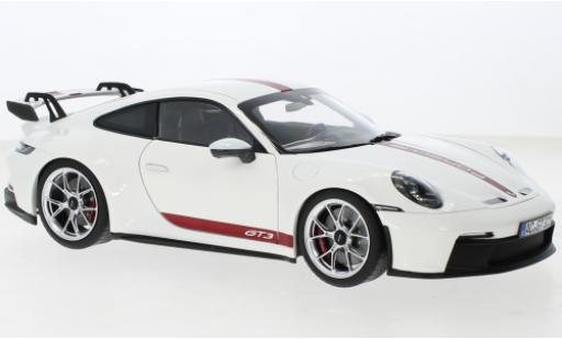 Coche miniatura Porsche 992 GT3 1/18 Norev 911  blanche 2021 Porsche 992 GT3 1/18 Norev 911  blanche 2021 coche miniatura
