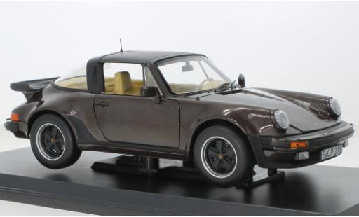 Coche miniatura Porsche 930 Turbo 1/18 Norev 911 Targa metallise marron 1987 Porsche 930 Turbo 1/18 Norev 911 Targa metallise marron 1987 coche miniatura