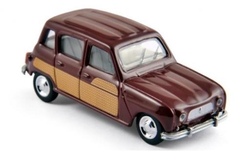 Renault 4 1/64 Norev Parisienne rouge foncé/Décorer 1967 coche miniatura