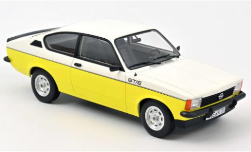 Opel Kadett 1/18 Norev C GT/E blanco/amarillo 1977 coche miniatura