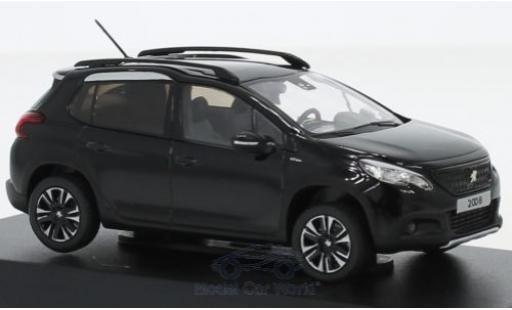 Coche miniatura Peugeot 2008 1/43 Norev GT Line negro 2016 Peugeot 2008 1/43 Norev GT Line negro 2016 coche miniatura