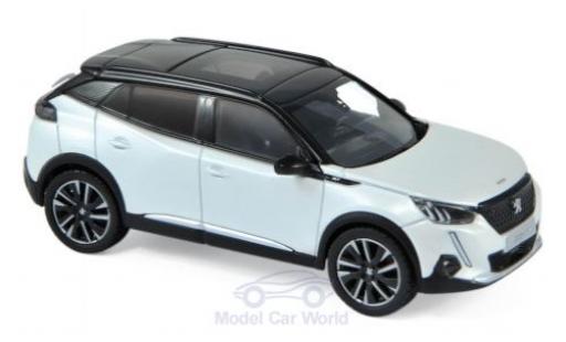 Peugeot 2008 1/43 Norev GT metalico blanco 2020 coche miniatura