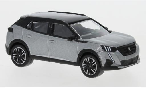 Peugeot 2008 1/64 Norev metalico gris/negro 2020 coche miniatura