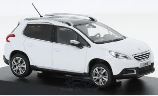 Peugeot 2008 1/43 Norev blanco 2013 coche miniatura