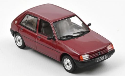 Peugeot 205 1/43 Norev GL rojo 1988 coche miniatura