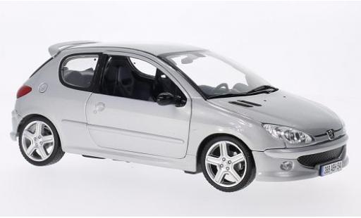 Peugeot 206 1/18 Norev RC silber 2003 1:18 coche miniatura