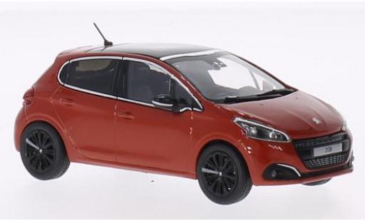 Coche miniatura Peugeot 208 1/43 Norev naranja 2015 Peugeot 208 1/43 Norev naranja 2015 coche miniatura