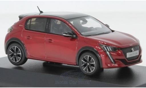 Peugeot 208 1/43 Norev GT rojo/negro 2019 coche miniatura