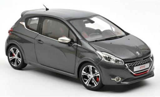 Peugeot 208 1/18 Norev GTi metalico gris 2013 coche miniatura