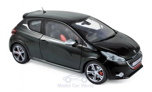Peugeot 208 1/18 Norev GTi metalico negro 2013 coche miniatura