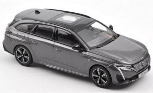 Peugeot 308 1/43 Norev SW GT metalico gris 2021 coche miniatura