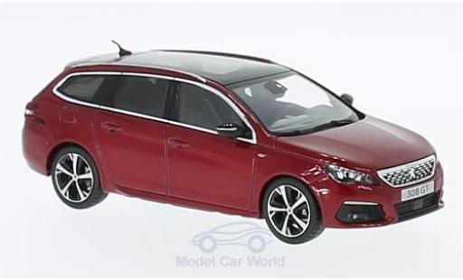 Coche miniatura Peugeot 308 GT 1/43 Norev SW GT metalico rojo 2017 Peugeot 308 GT 1/43 Norev SW GT metalico rojo 2017 coche miniatura