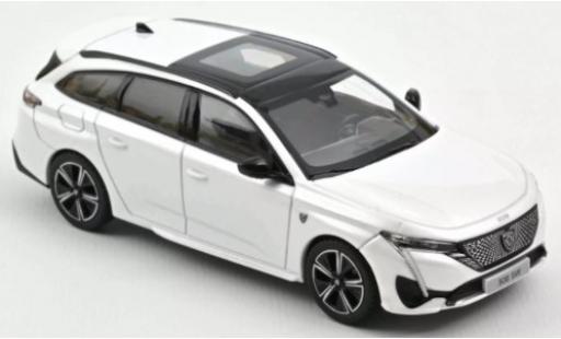 Peugeot 308 1/43 Norev SW GT metalico blanco 2021 coche miniatura