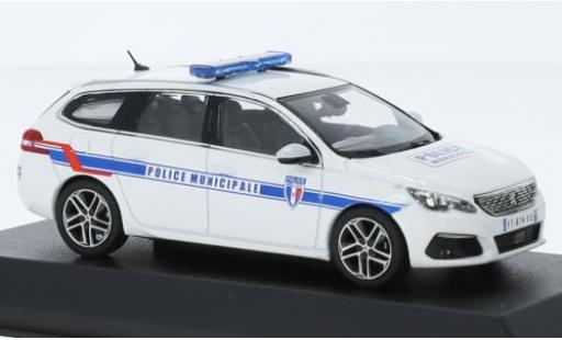 Peugeot 308 1/43 Norev SW Police Municipale (F) 2018 1:43 coche miniatura