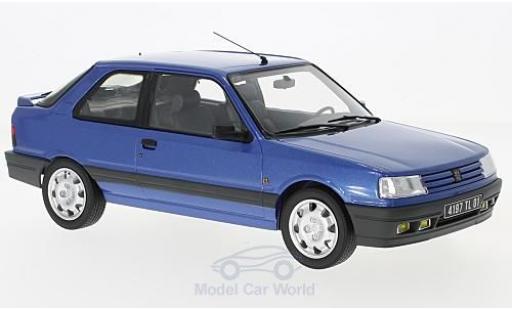 Coche miniatura Peugeot 309 GTI 16 1/18 Norev GTI 16 metalico azul 1991 Peugeot 309 GTI 16 1/18 Norev GTI 16 metalico azul 1991 coche miniatura