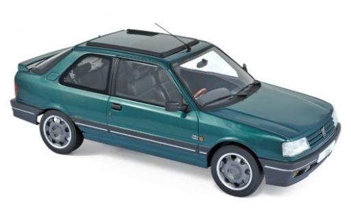 Coche miniatura Peugeot 309 1/18 Norev GTI metalico verde 1991 Peugeot 309 1/18 Norev GTI metalico verde 1991 coche miniatura