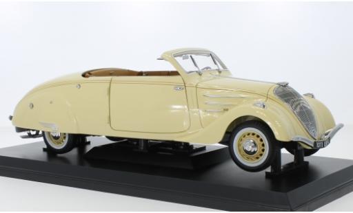Coche miniatura Peugeot 402 1/18 Norev Eclipse beige 1937 Peugeot 402 1/18 Norev Eclipse beige 1937 coche miniatura