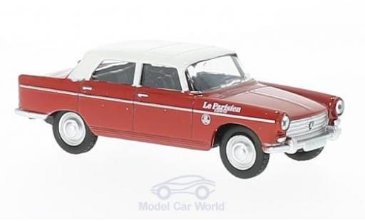 Peugeot 404 1/64 Norev rojo/blanco Cycliste - Directeur de la Course (F) 1961 coche miniatura