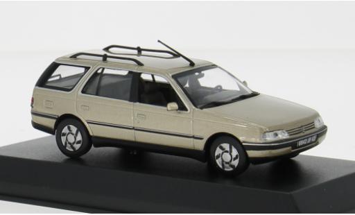 Peugeot 405 1/43 Norev Break metallise beige 1991 1:43 coche miniatura