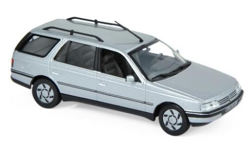 Peugeot 405 1/43 Norev Break metalico gris 1991 coche miniatura