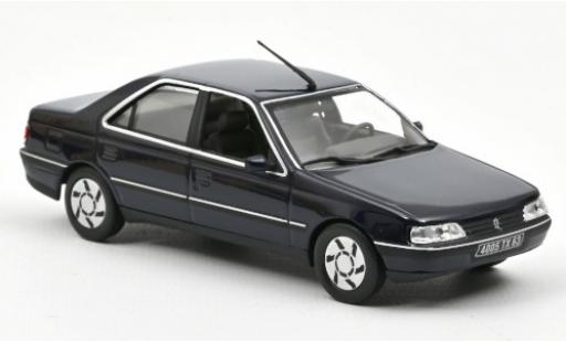 Peugeot 405 1/43 Norev SRi azul 1991 coche miniatura