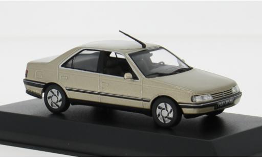 Peugeot 405 1/43 Norev SRi metallise beige 1991 1:43 coche miniatura