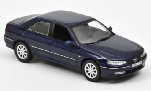 Peugeot 406 1/43 Norev azul 2003 coche miniatura