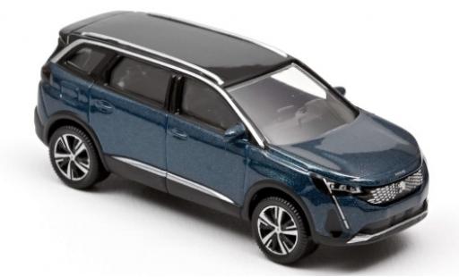 Peugeot 5008 1/64 Norev metalico azul/negro 2020 coche miniatura