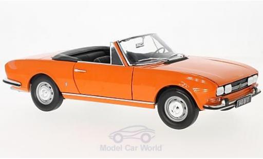 Coche miniatura Peugeot 504 Cabriolet 1/18 Norev Cabriolet naranja 1970 Peugeot 504 Cabriolet 1/18 Norev Cabriolet naranja 1970 coche miniatura