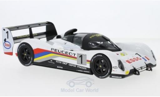Coche miniatura Peugeot 905 1992 1/18 Norev No.1 24h Le Mans 1992 Y.Dalmas/D.Warwick/M.Blundell Peugeot 905 1992 1/18 Norev No.1 24h Le Mans 1992 Y.Dalmas/D.Warwick/M.Blundell coche miniatura
